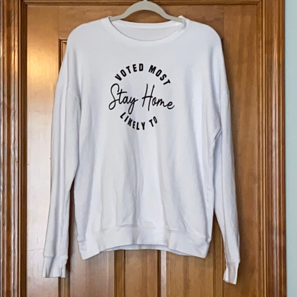 White Lightweight Sweatshirt